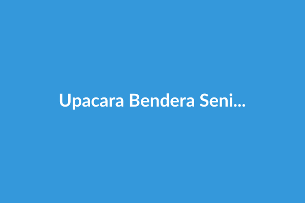 Upacara Bendera Senin Pagi yang Khidmat