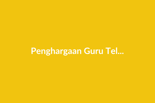 Penghargaan Guru Teladan Tahun Ini